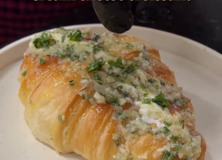 The cream cheese croissant