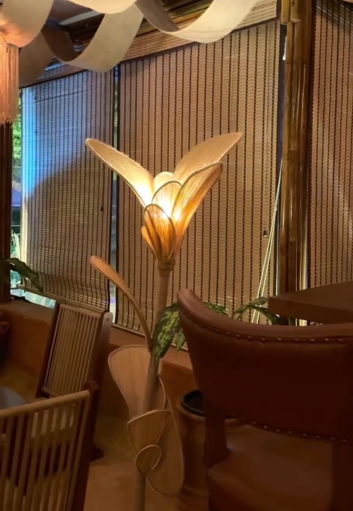 Light, shaped like a leaf