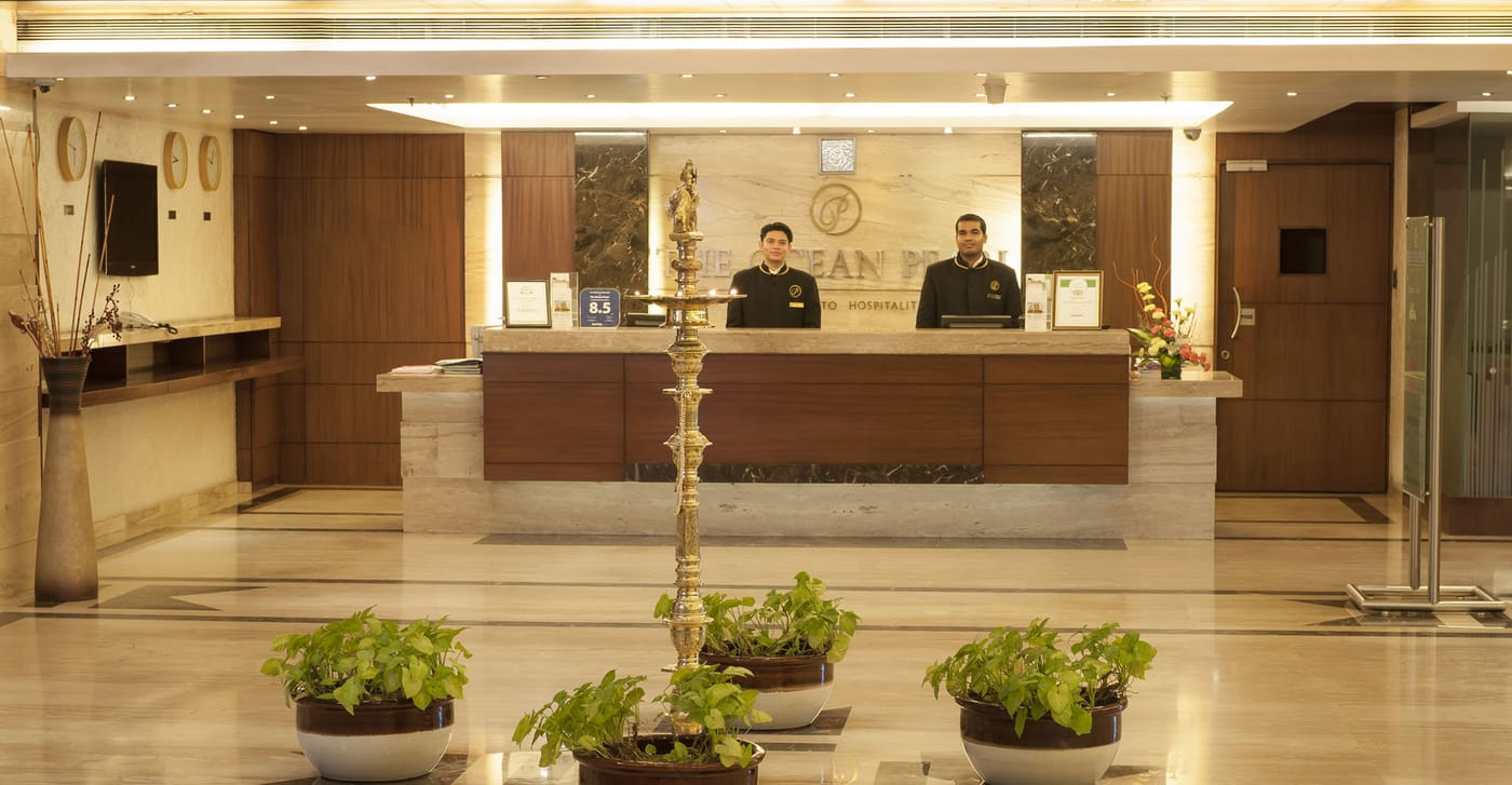 The lobby and reception
