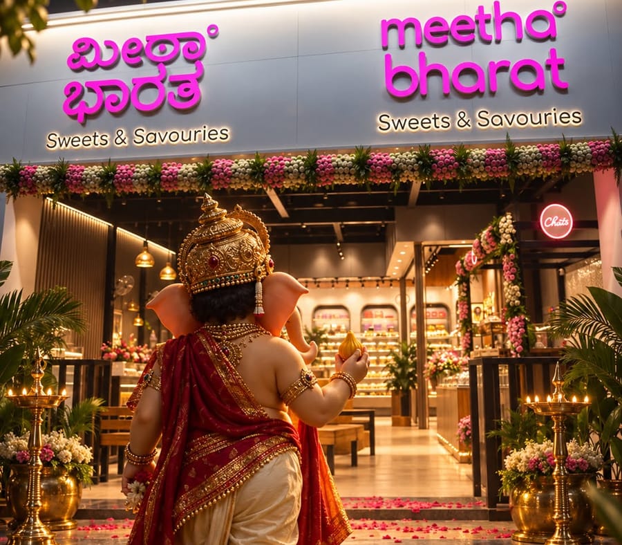 The Meetha Bharat storefront, Sweets & Savouries