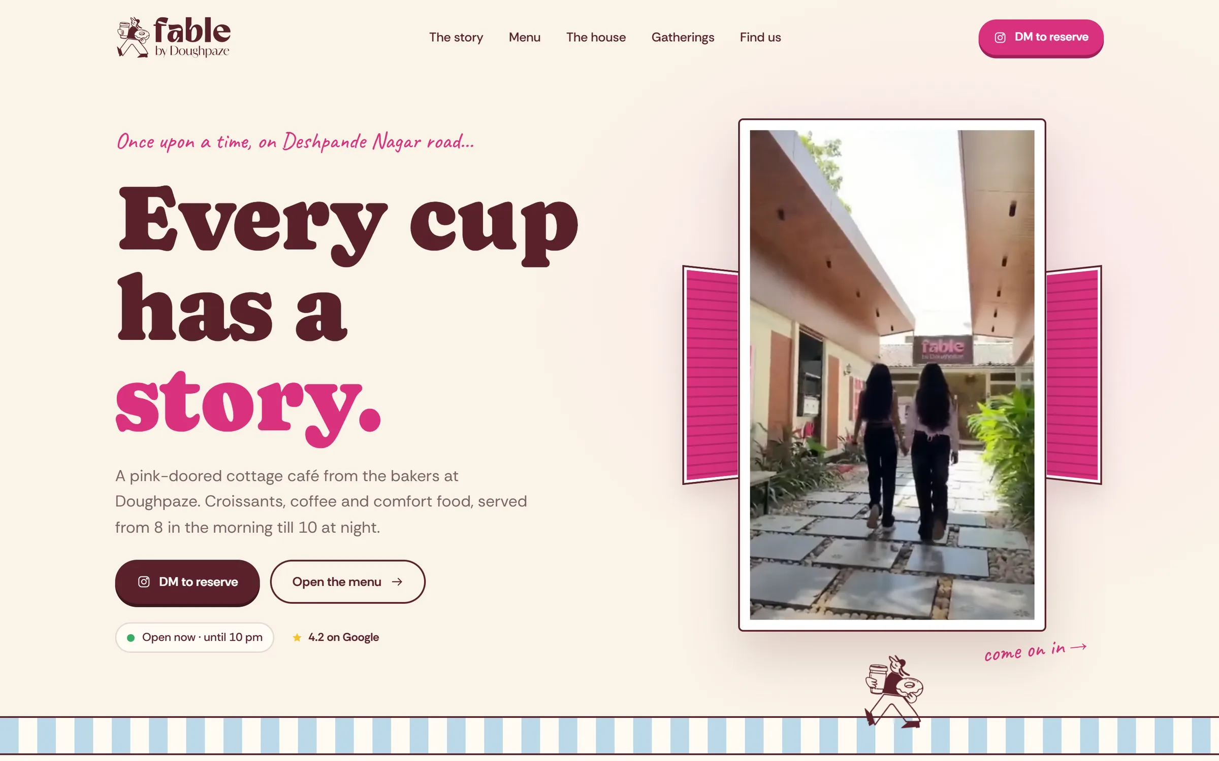 Fable by Doughpaze website on desktop